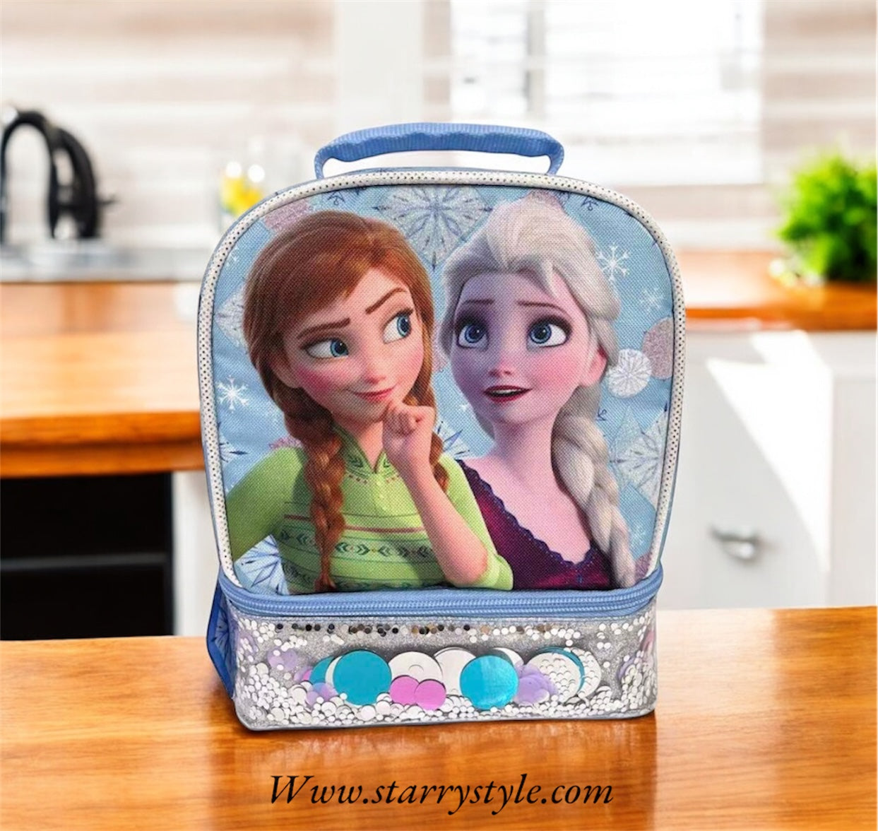 Frozen Theme| Insulated Lunch & Picnic Bag | Multipurpose Bag | Dual Compartment