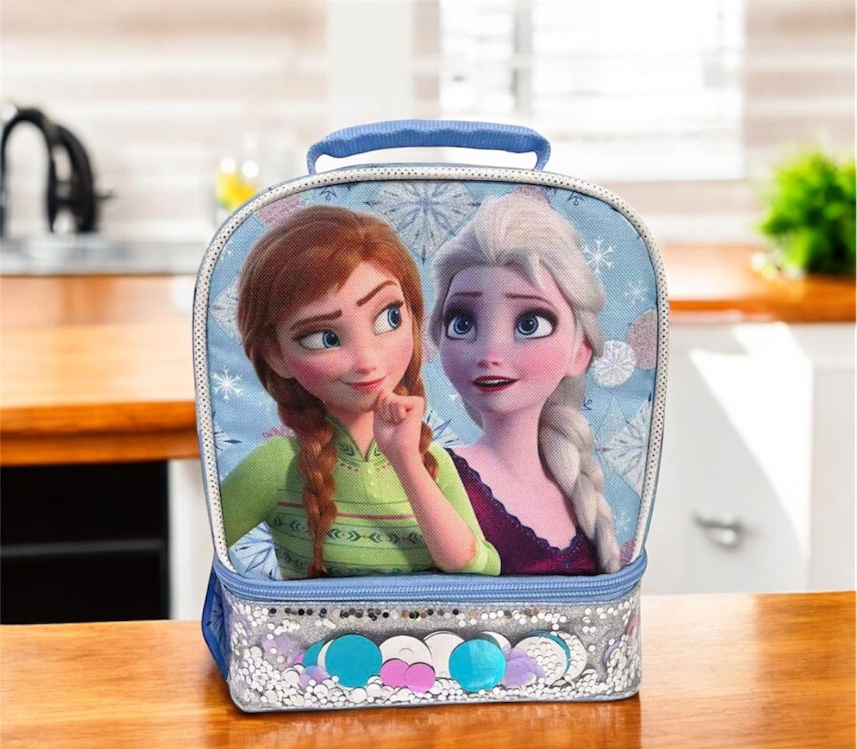Frozen Theme| Insulated Lunch & Picnic Bag | Multipurpose Bag | Dual Compartment