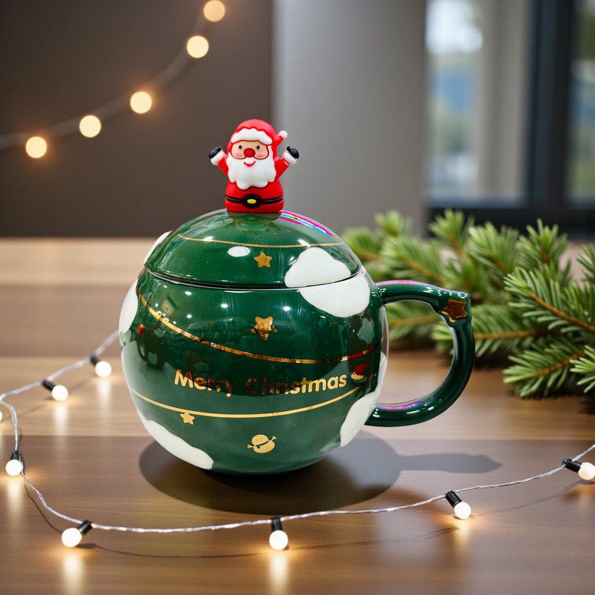 Sphere Santa Mug
