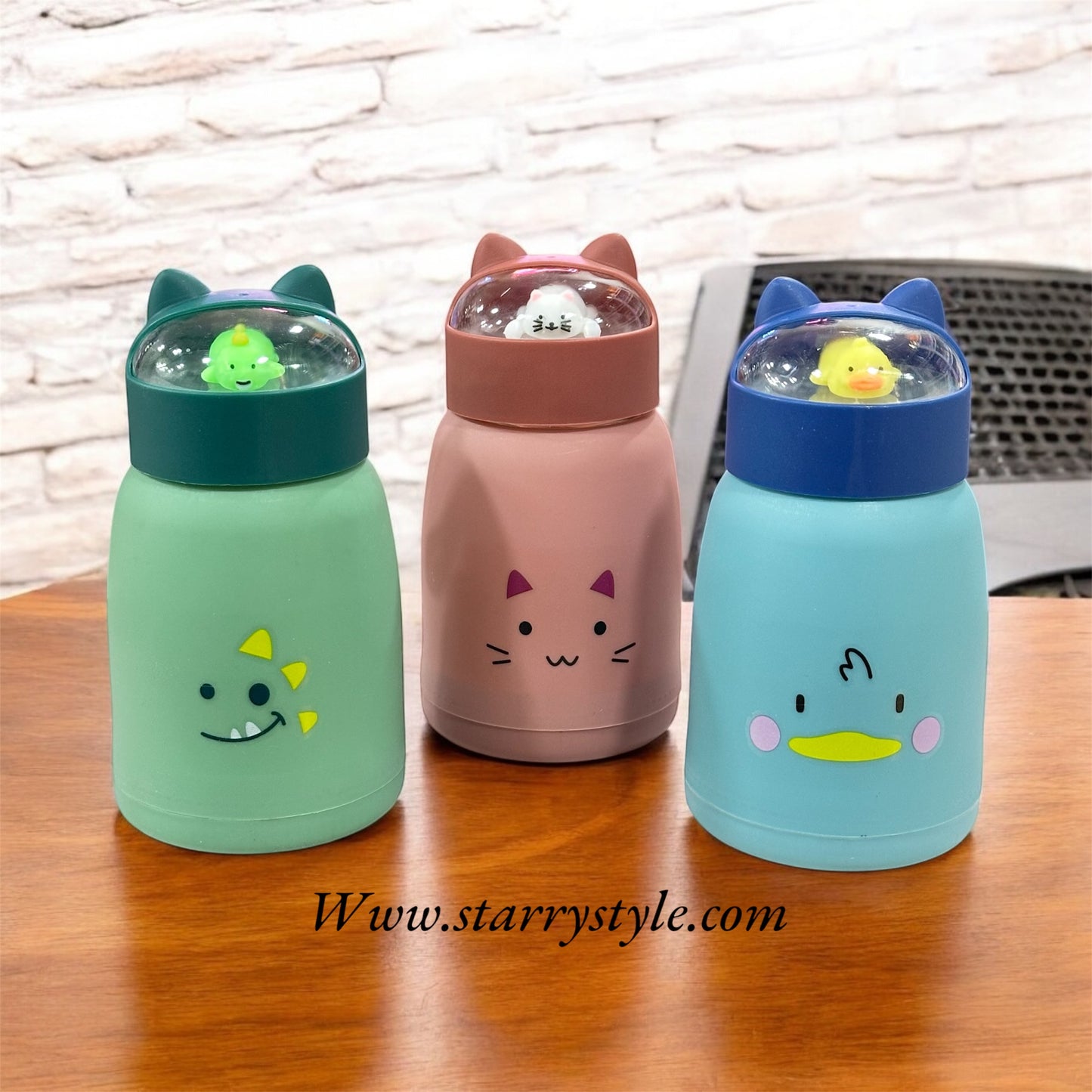 Teddy Glass Water Bottle