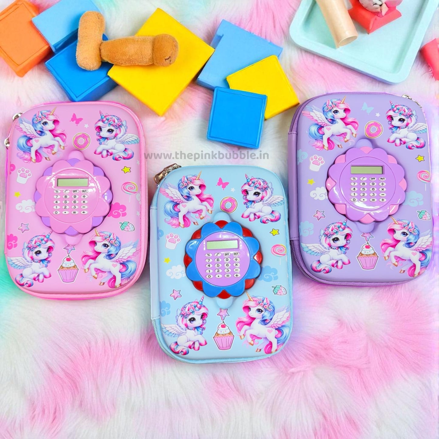 Unicorn Calculator Pencil Pouch/Organiser