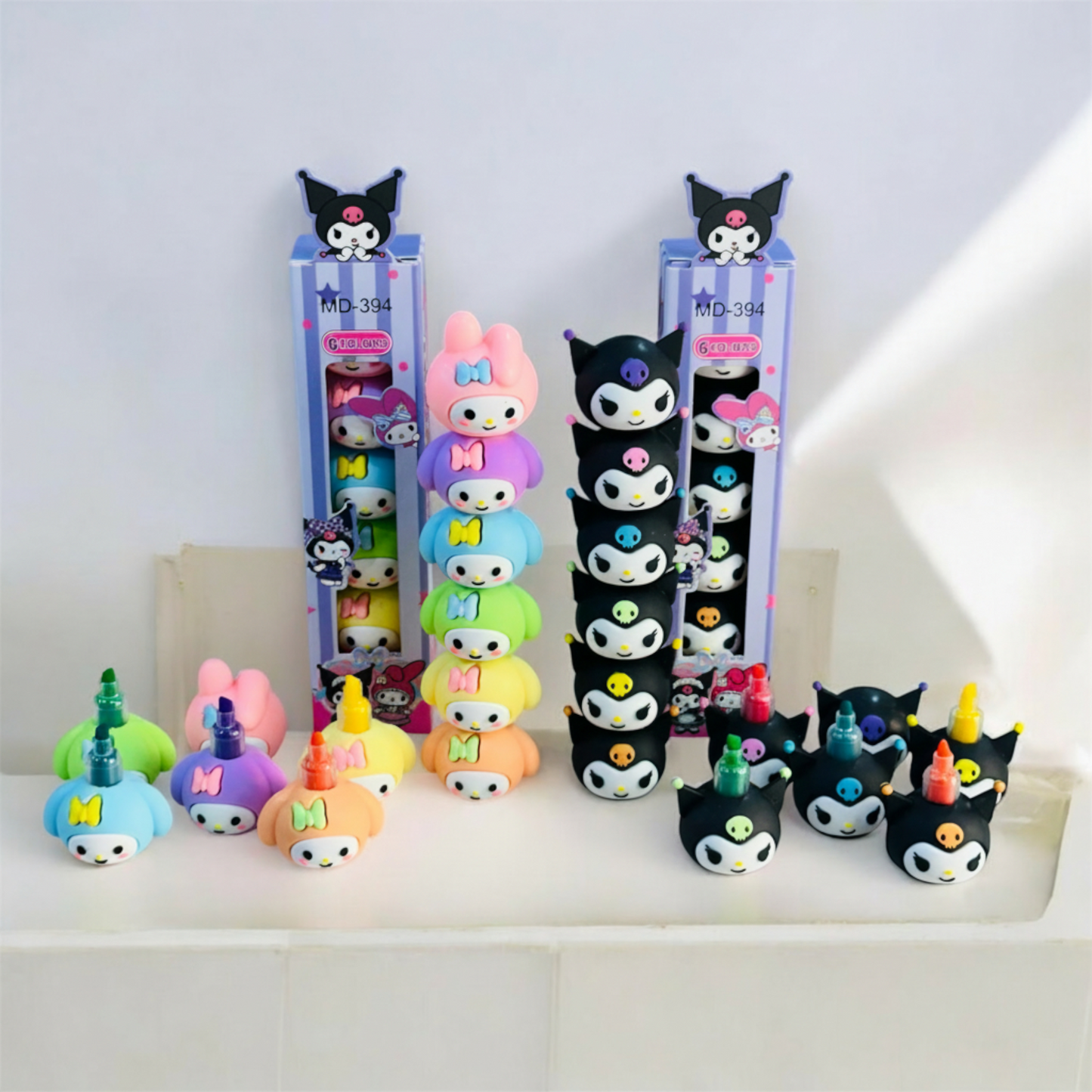 Kuromi Premium Highlighter || 6 Colors || Box Packing