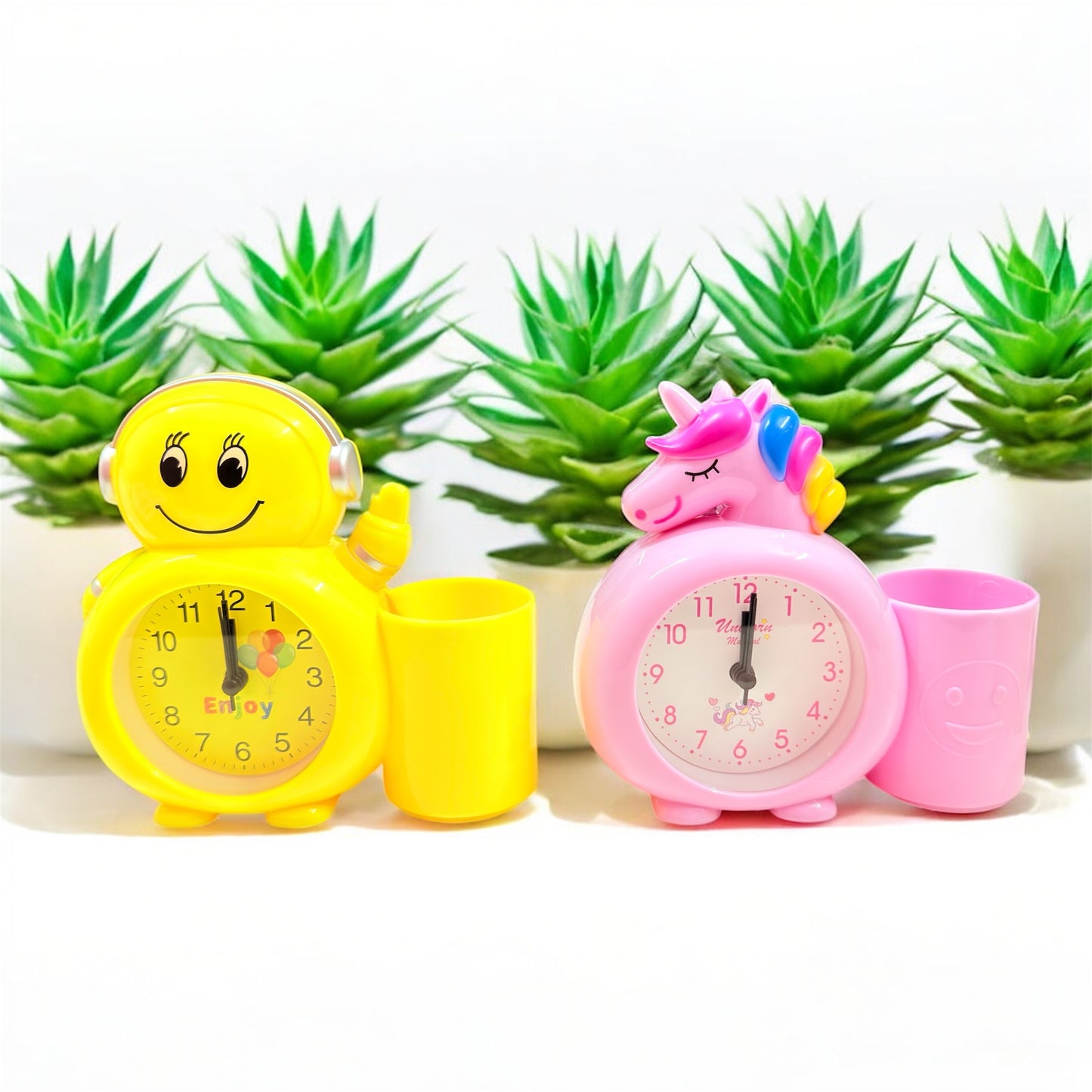 Clock with Pen Stand