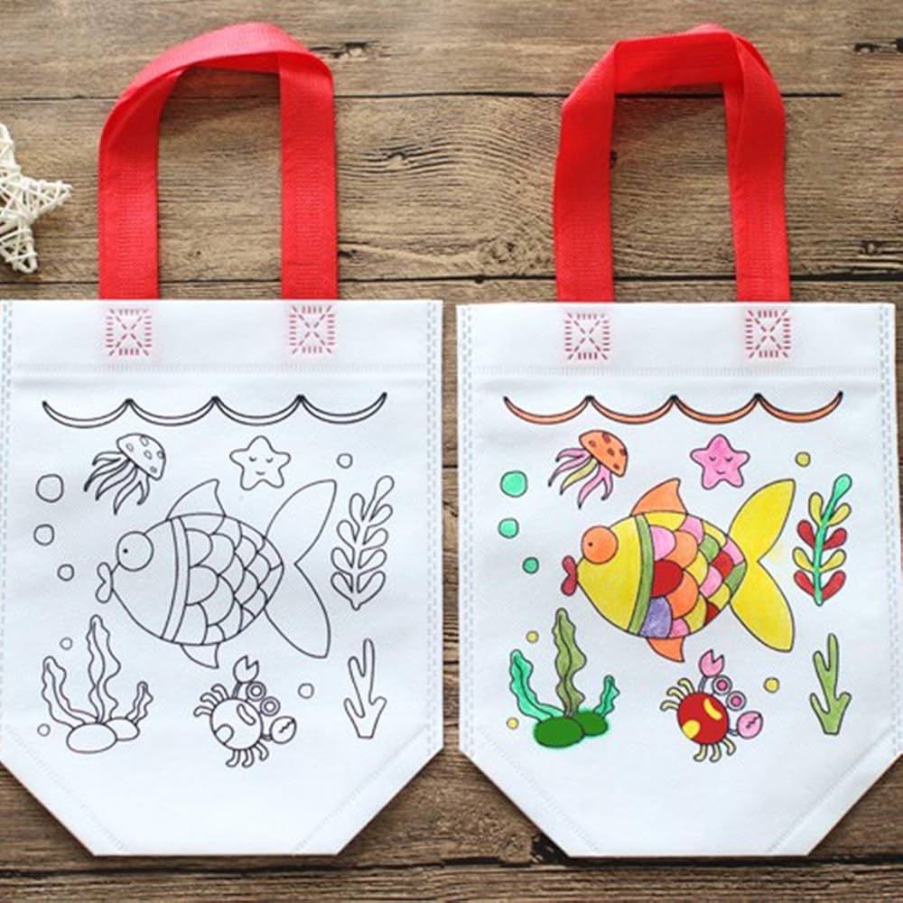 DIY Coloring Bag with colors ( Pack of 2 )