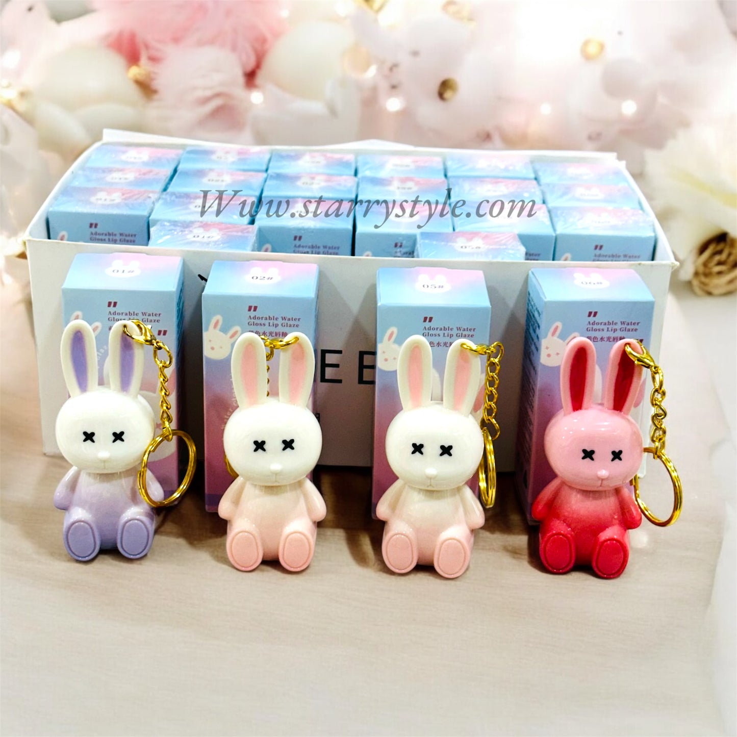 Kawai Teddy Keychain Tinted Lipstick ( Code TL-01)