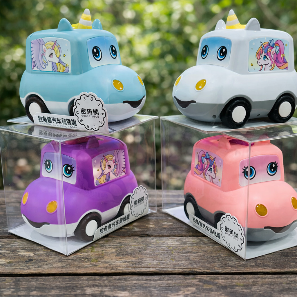 Unicorn Ride Savings Piggy Bank