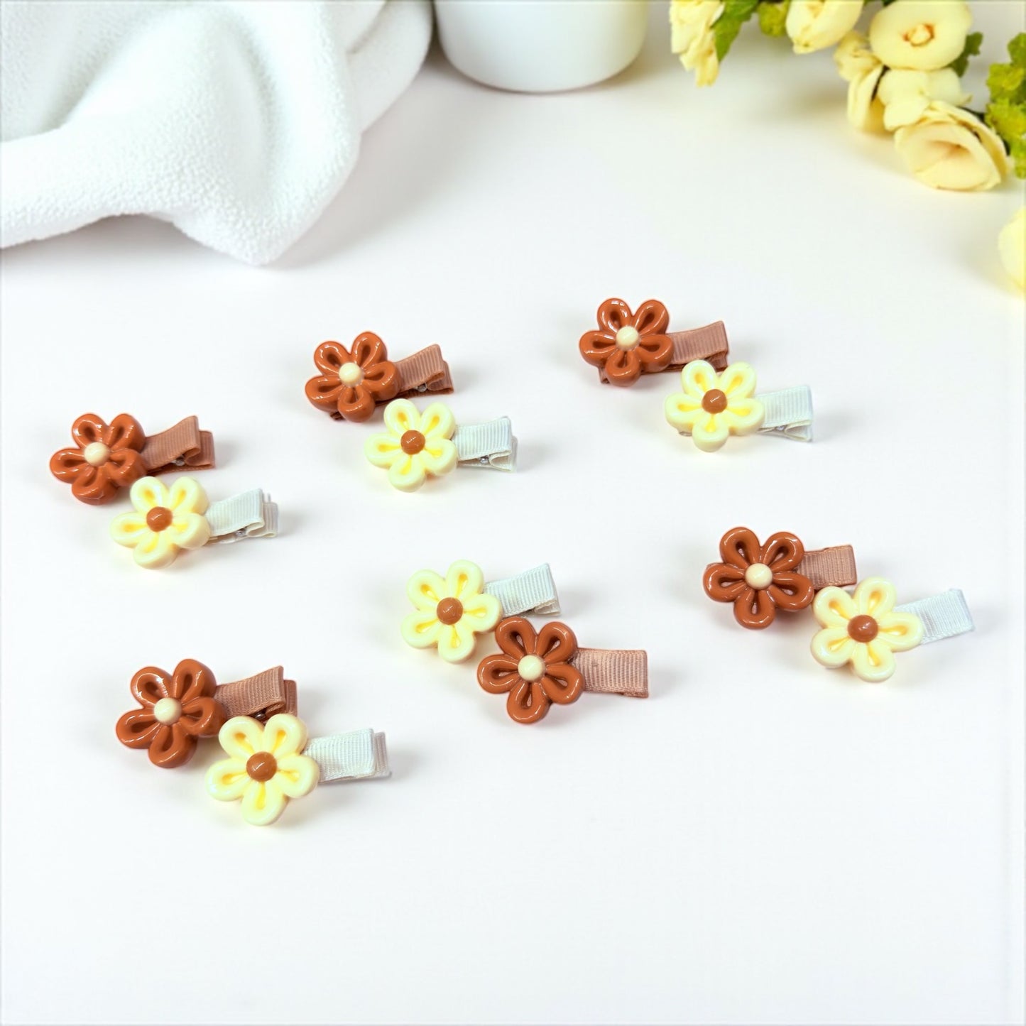 Floral Clips | Pair | Set of two Clips