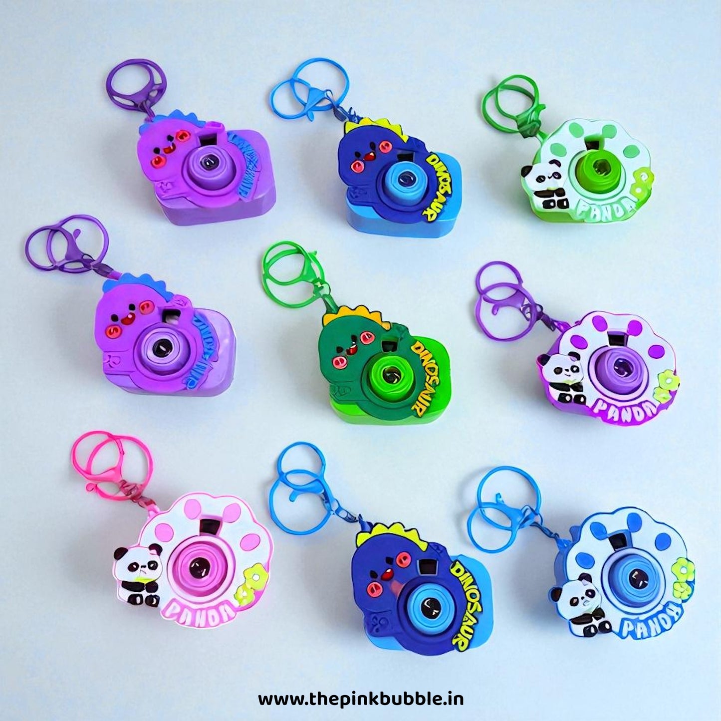 Panda Dino Projector Keychain