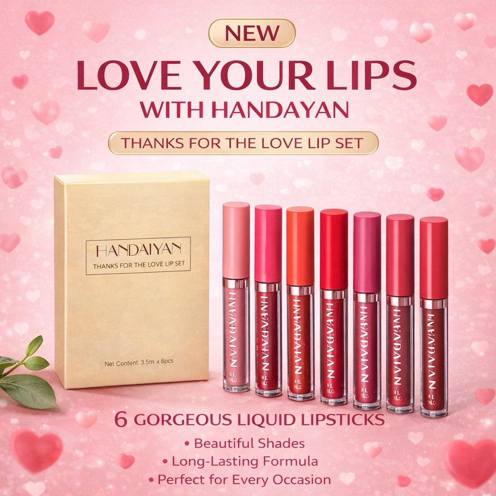 Handaiyan “Thanks For The Love” Lipstick Set (Pack of 6)