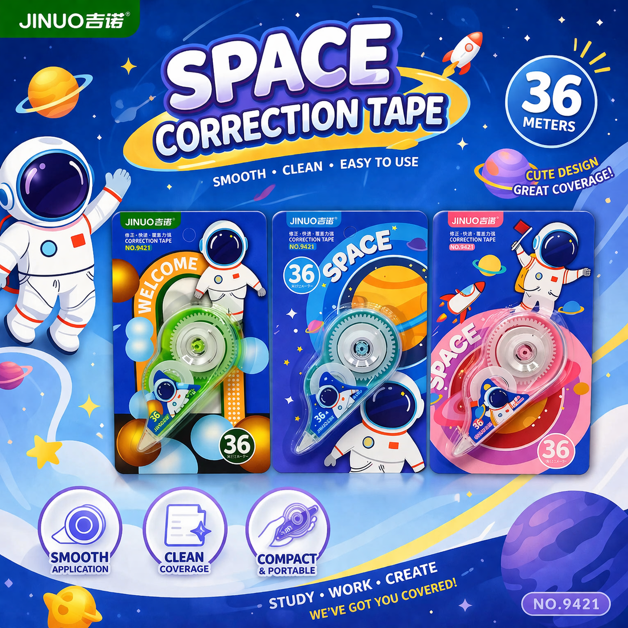 Unicorn & Space Correction Tape
