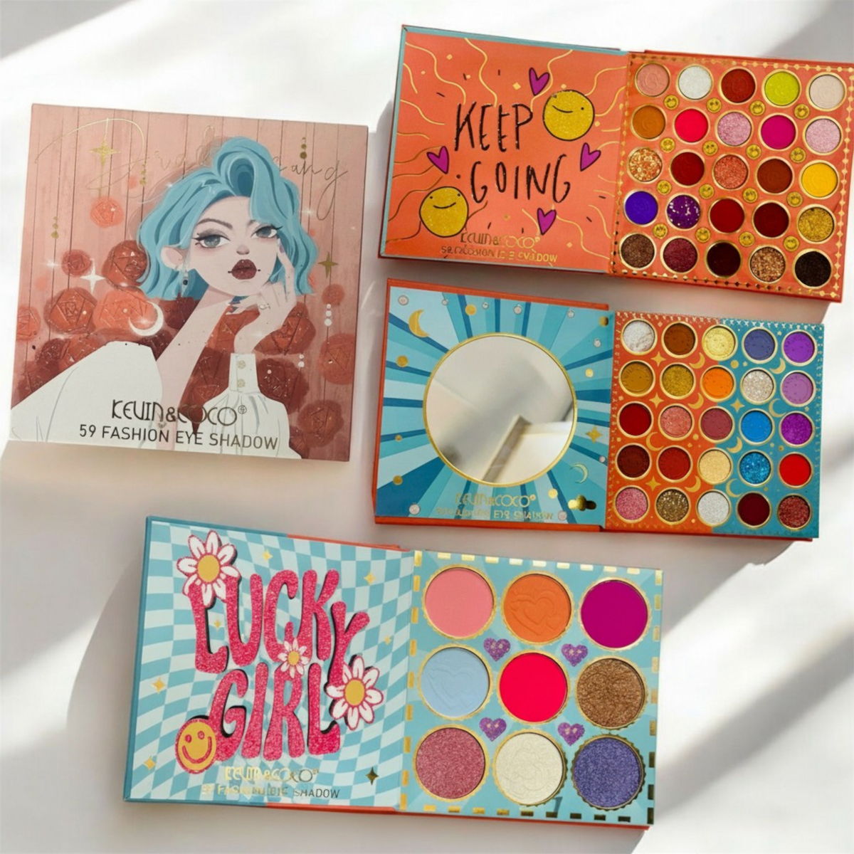 KEVIN & COCO 59 Fashion Eyeshadow || 3 Layers Booklet