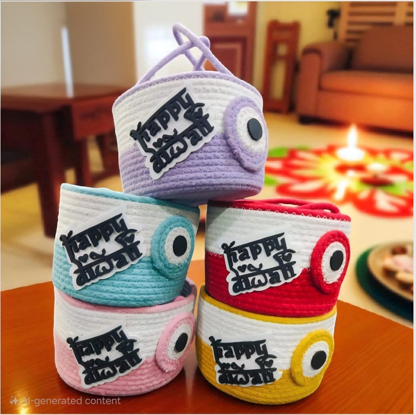 Evil Eye Happy Diwali Basket DB04