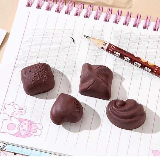 Chocolate Eraser (Pack of 4)