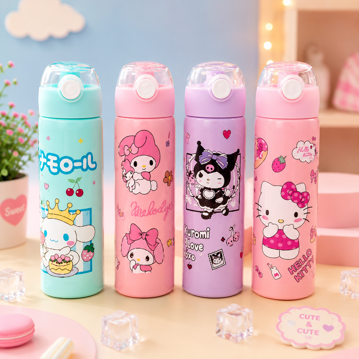 Sanrio Plastic Bottles