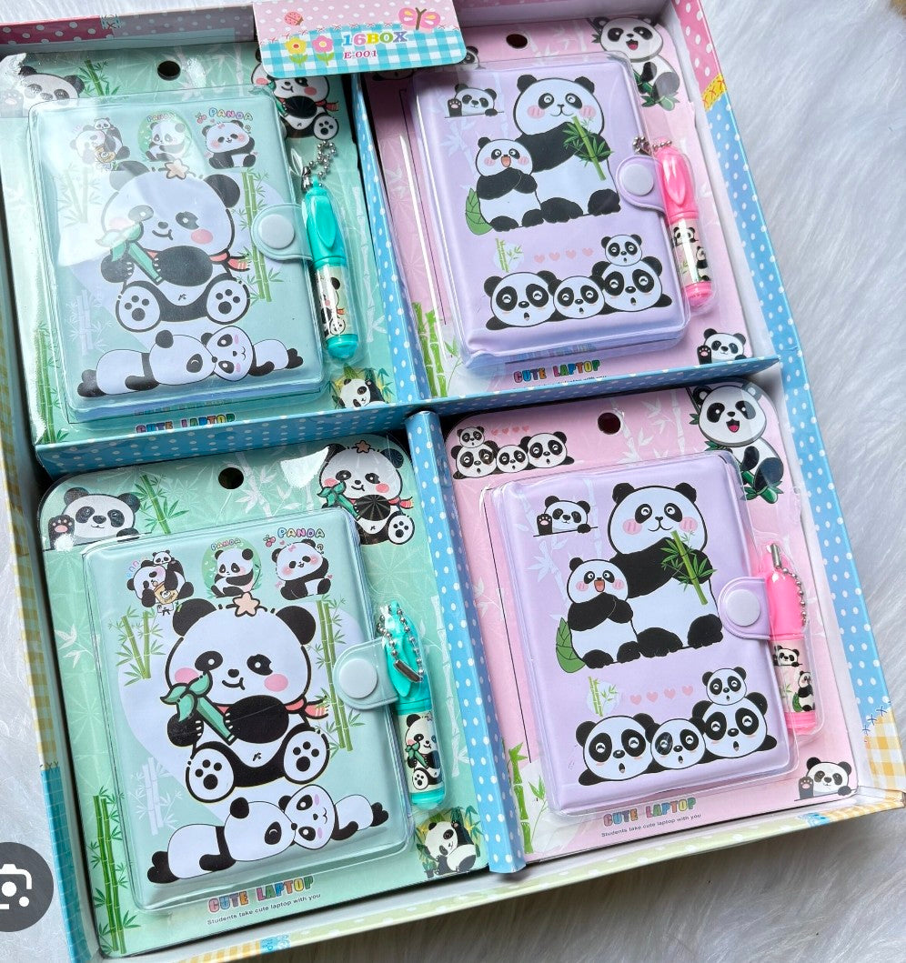 Panda Diary With Pen