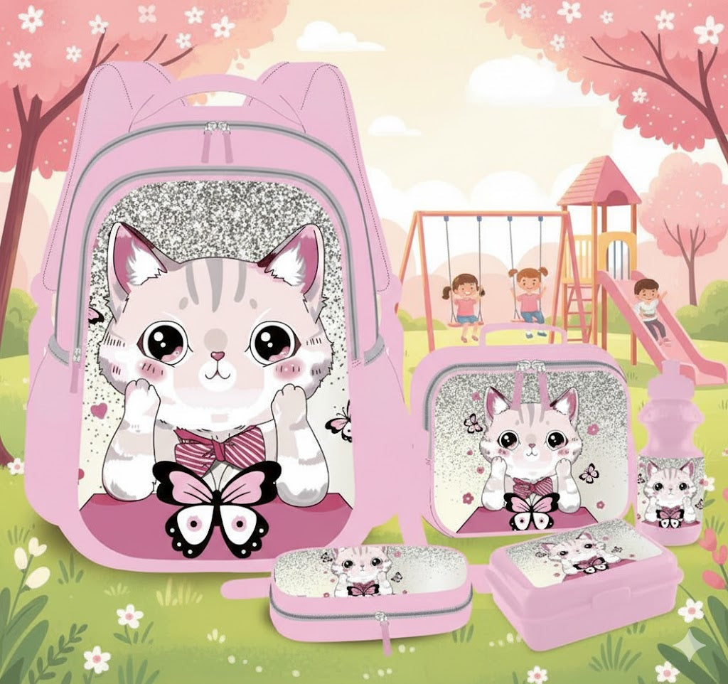 Kitty Sparkle 5-in-1 School Essentials Set|17 inch