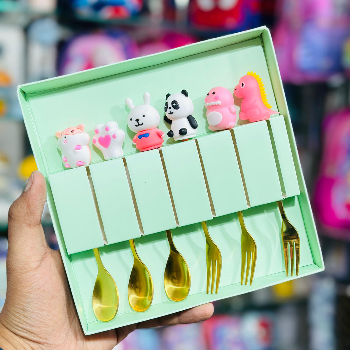 Kawaii Cartoon Spoon & Fork Set