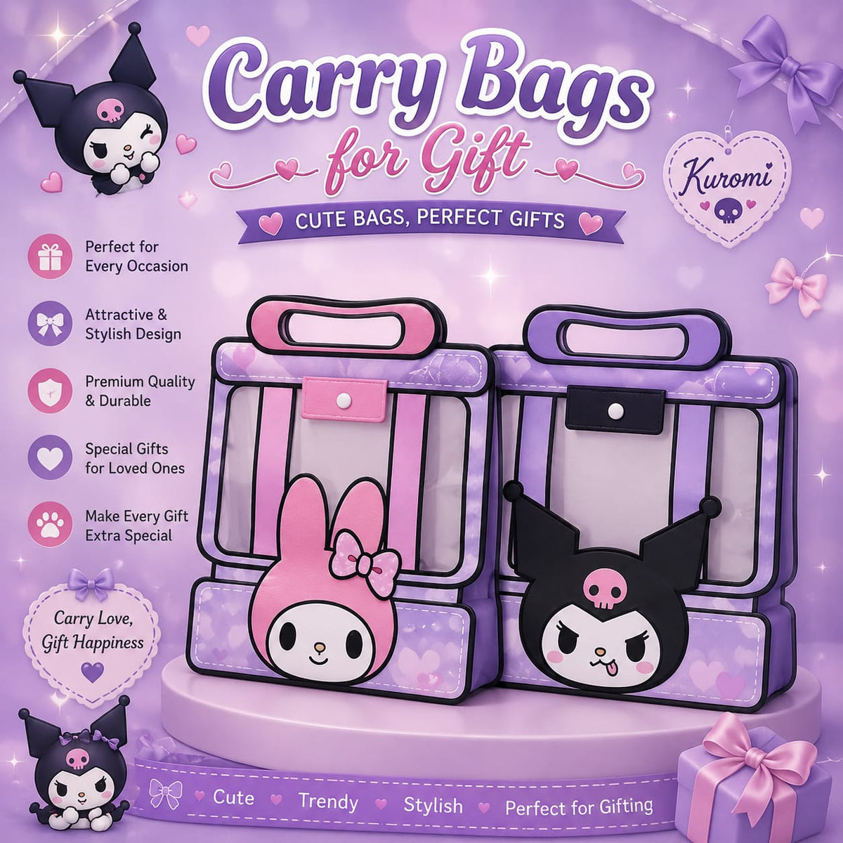 Sanrio Candy Zipper Pouch