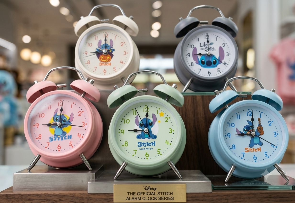Stitch Twin Bell Alarm Clock