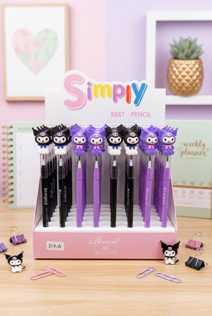 Kuromi 3D Topper HB Pencils š¤šāļø