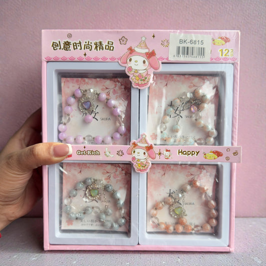 Cute Princess Beaded Bracelet Gift Set