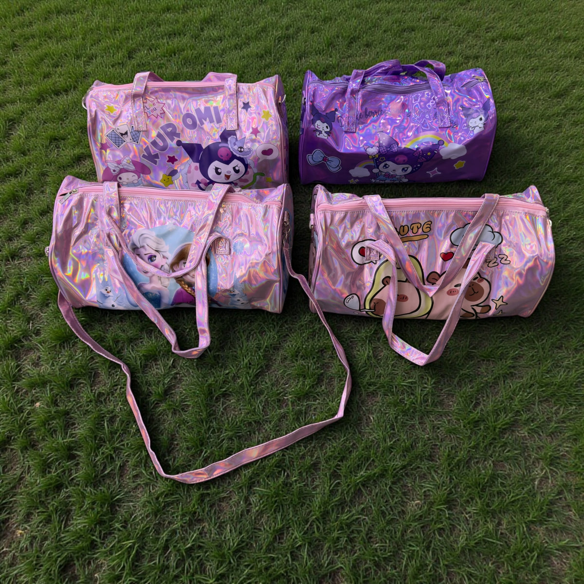 Holographic Magic Sparkle Travel Duffel Bag