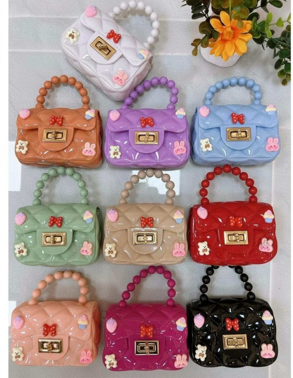 Jelly Bead Charm Bag