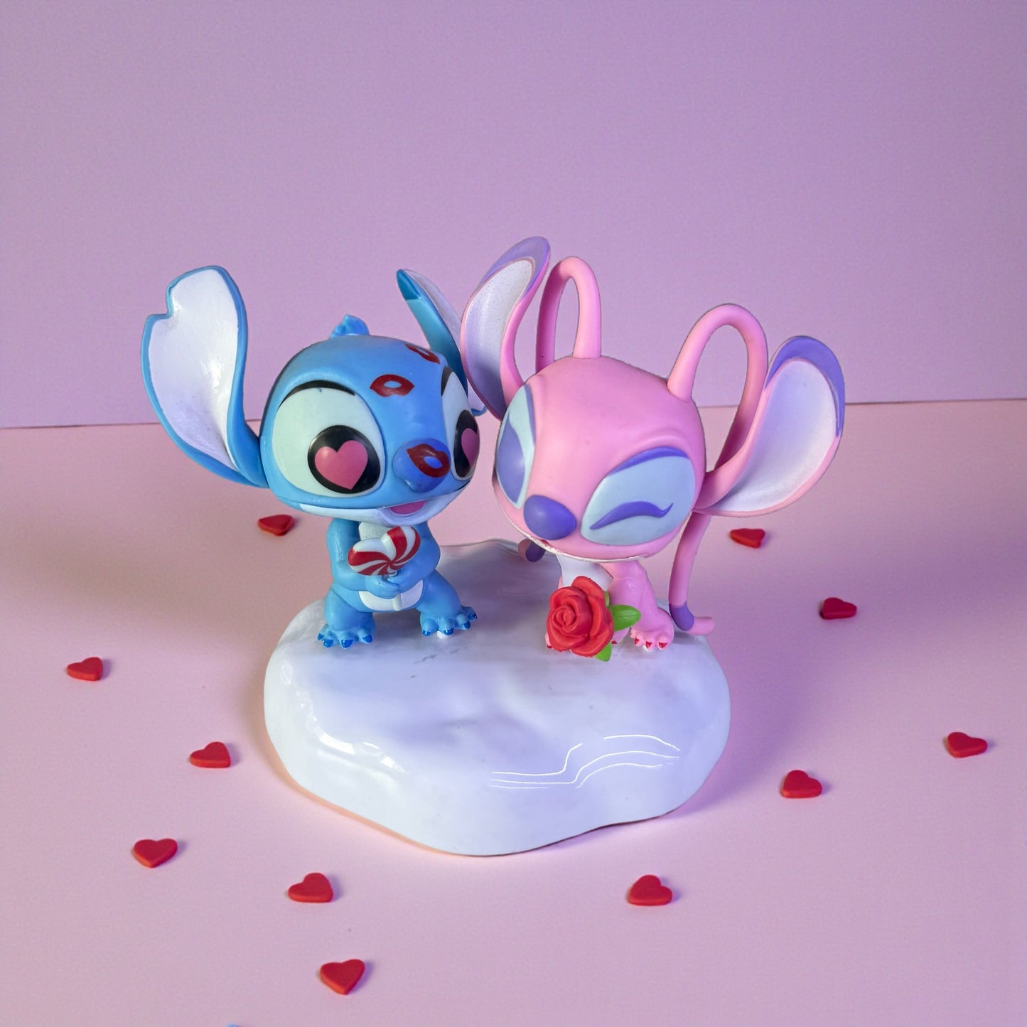 Stitch & Angel Love Cloud Figurine