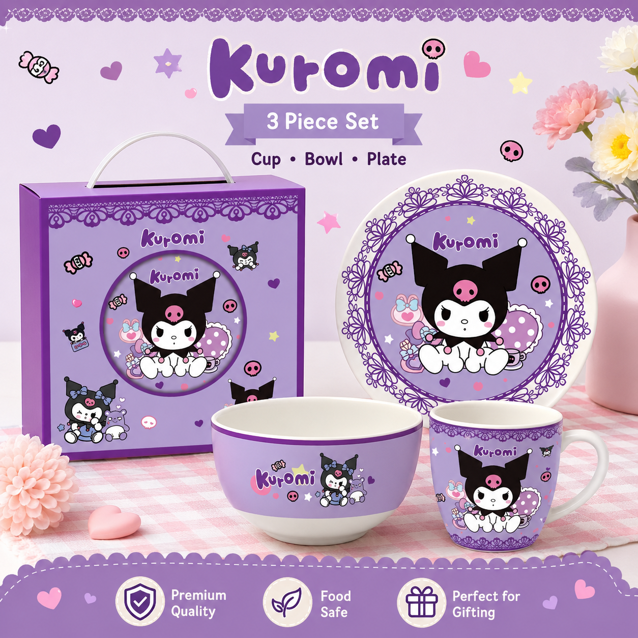 Kuromi Mealtime Magic Gift Set