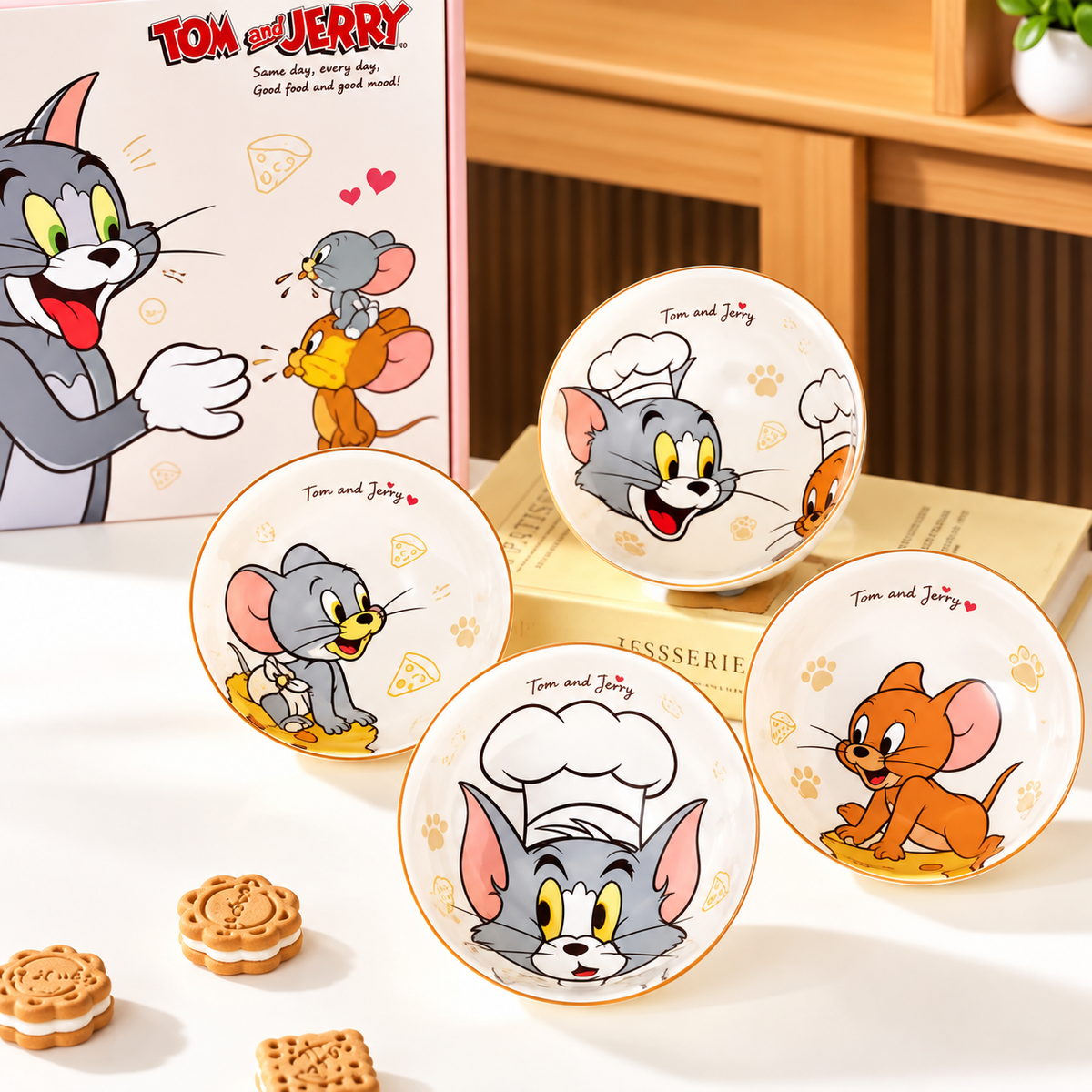 Tom & Jerry Ceramic Bowl Set
