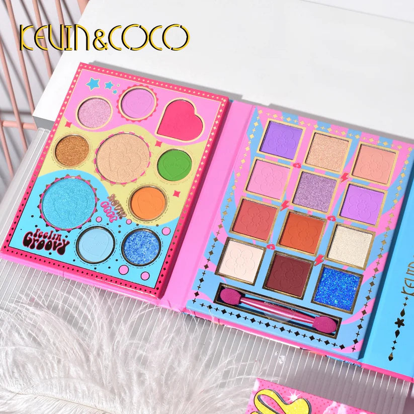 Coco-C Complete Makeup Palette | Four Layer Folding Booklet