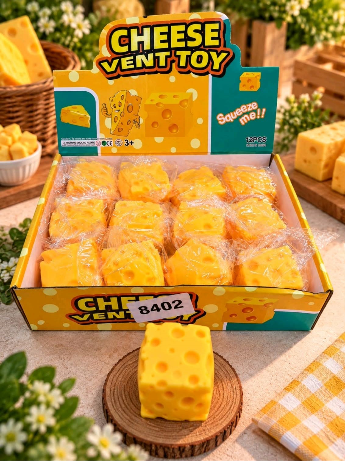 Cheese Squishy Cube