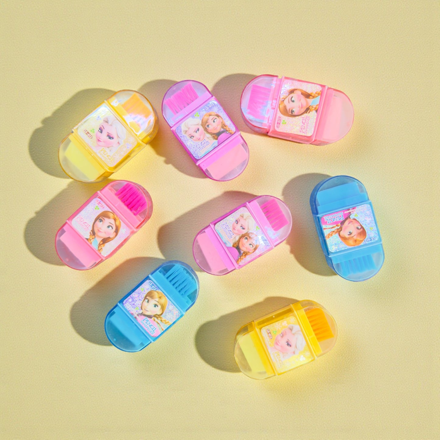 Frozen Theme (3 In 1 Sharpener + Eraser + Brush)