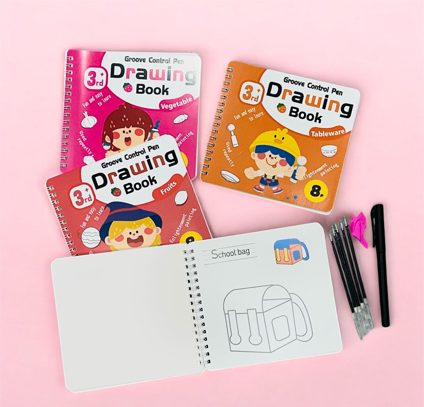 4 In 1 Packet Drawing Book || Use Repeatedly || Magic Book