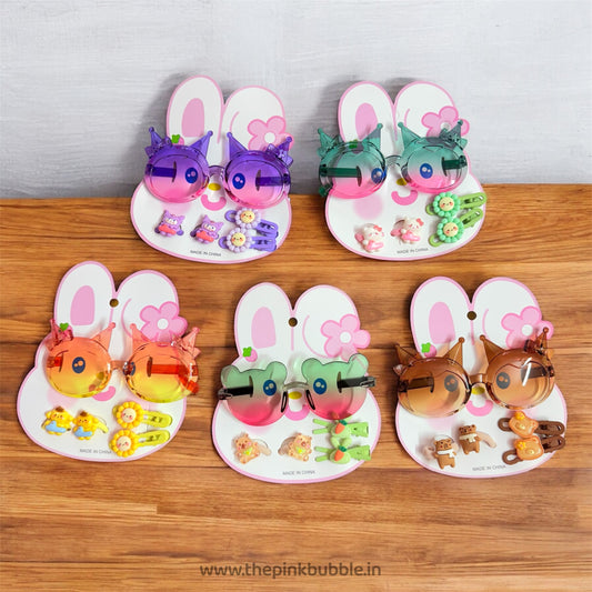 Hair Accessories with Glasses Set HR-01