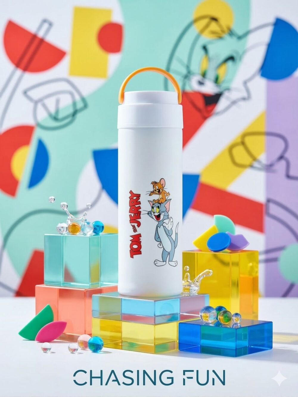 Kawaii Character Glass Bottle Collection