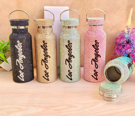 Rhinestone Insulated Bottle || 600 ML