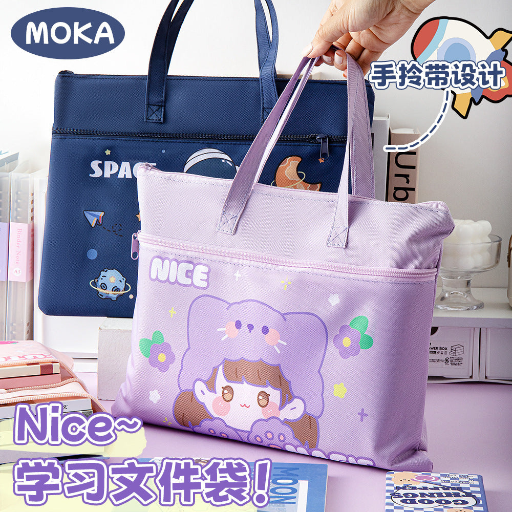 Cartoonistic Carry Bag With Zip Lock