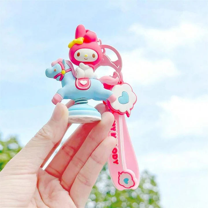 Keychain - Sanrio Kuromi Riding Horse
