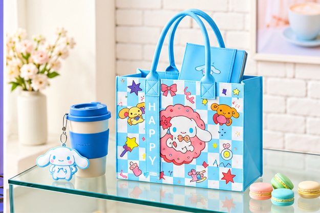 Cute Character Shopping Tote Bags