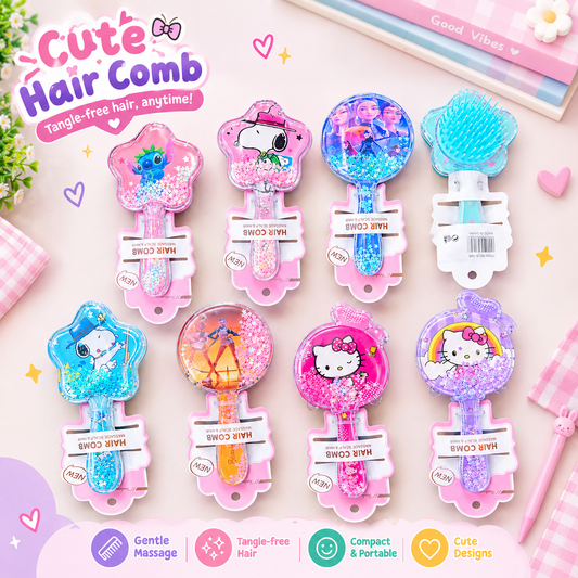 Kawaii Glitter Hair Brush