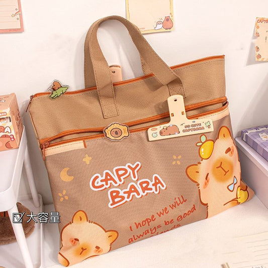 Cartoonistic Carry Bag With Zip Lock