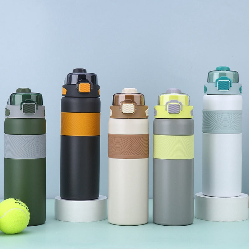 431-11 600ML DUAL SIP HEAVY QUALITY SIPPER WITH SILICONE SLEEVES