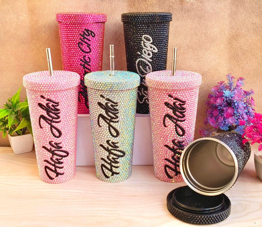 750ML RHINESTONE INSULATED TUMBLER || 383-24