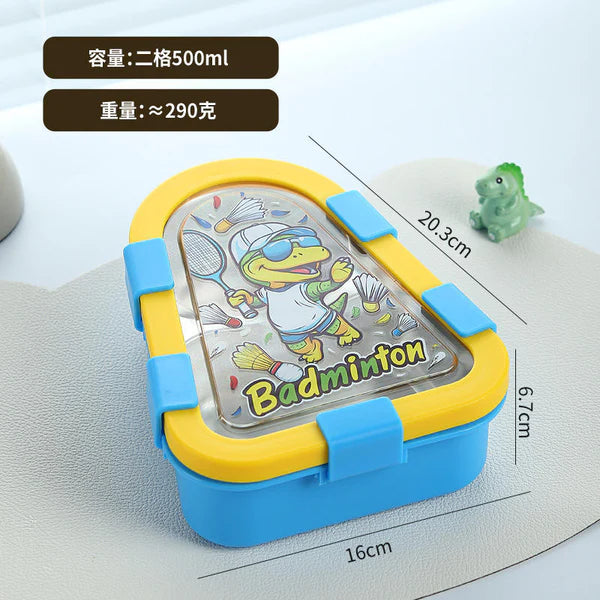 Happy Bento Triangular Tiffin Box|3 Compartment
