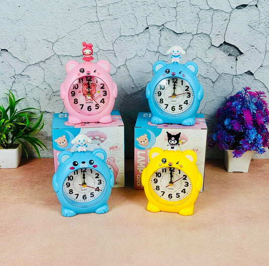 SANRIO TOY KIDS ALARM CLOCK With Penstand on back side.