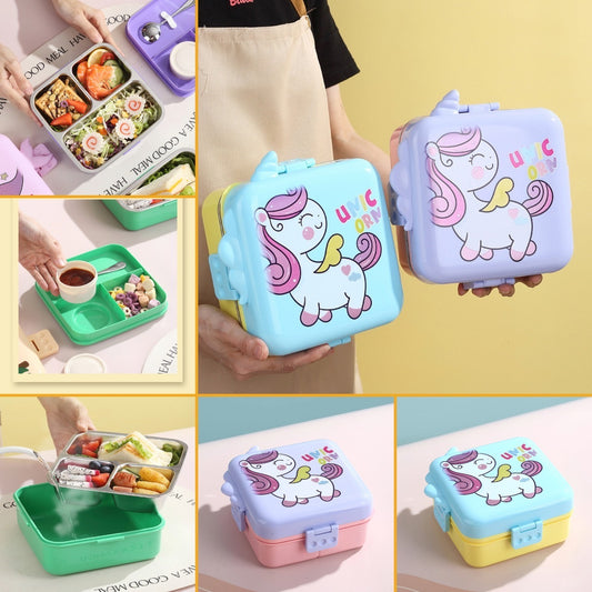BIRD PRINT LEAK PROOF
INS LUNCH BOX WITH
SAUCE BOWL || 1120ML+70ML 3
COMP DOUBLE DEKKER