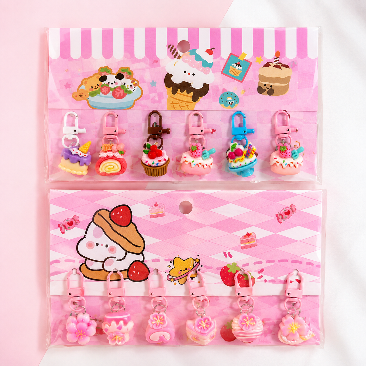 Kawaii Character Bag Charms (Set of 6)