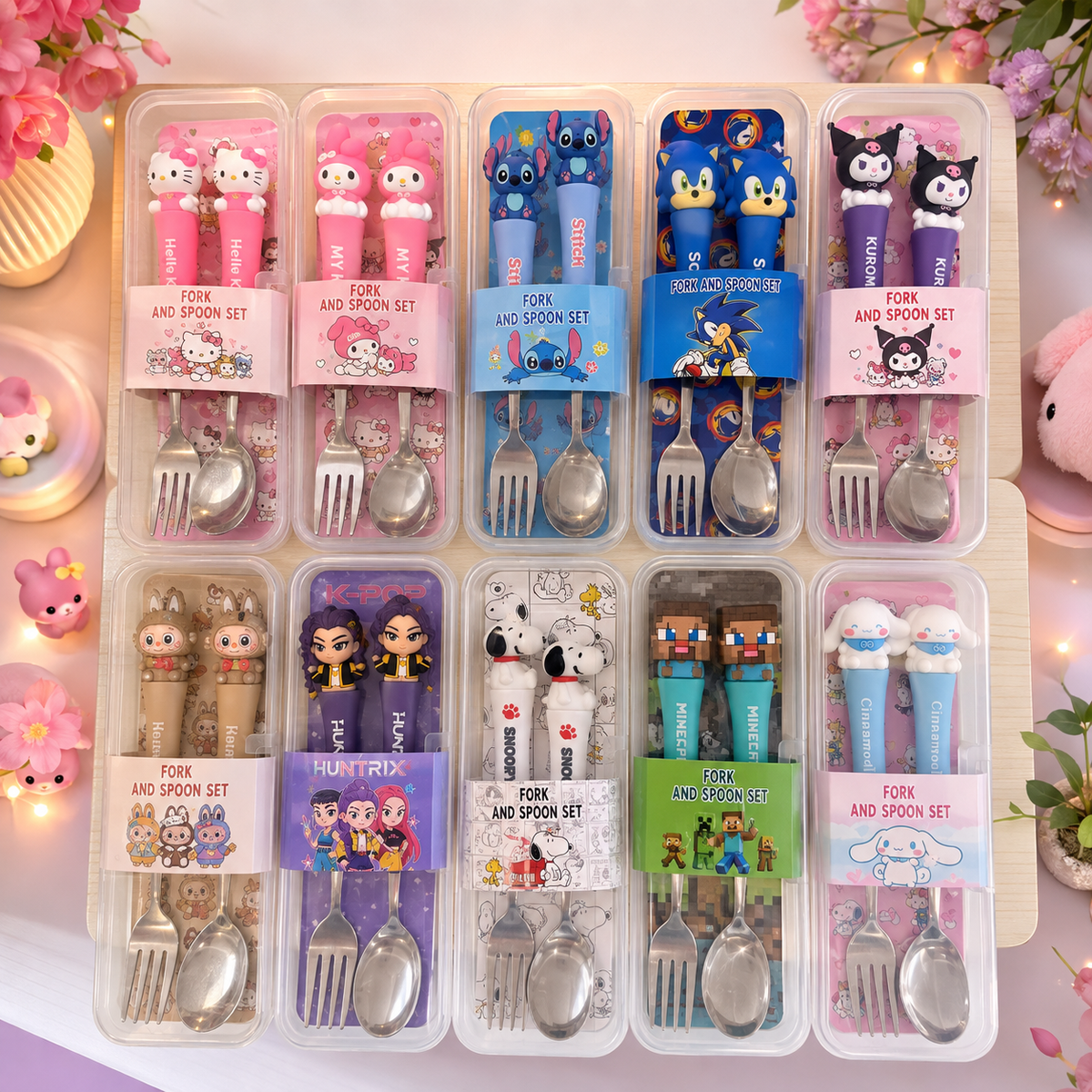 Fun Friends Fork & Spoon Set