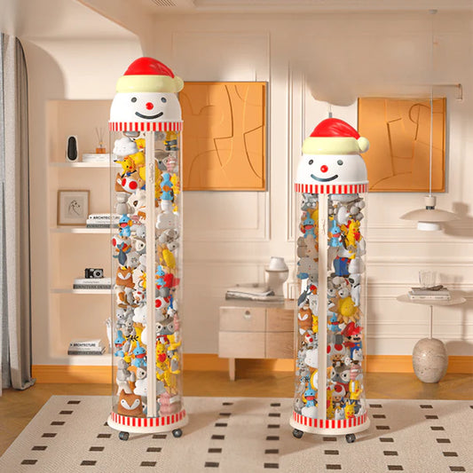 Multipurpose Christmas Transparent Plastic Kids Toy Storage Container with Zipper